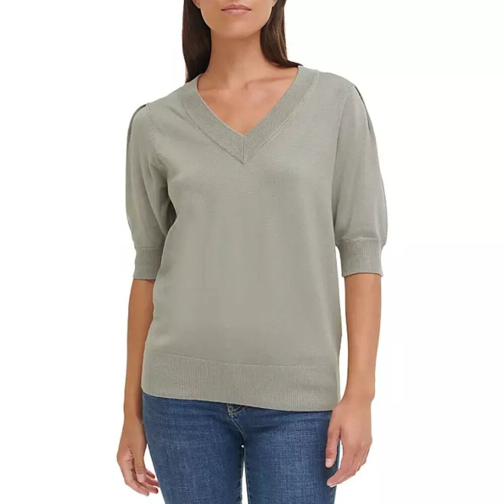 Ladies Puff Sleeve Sweater